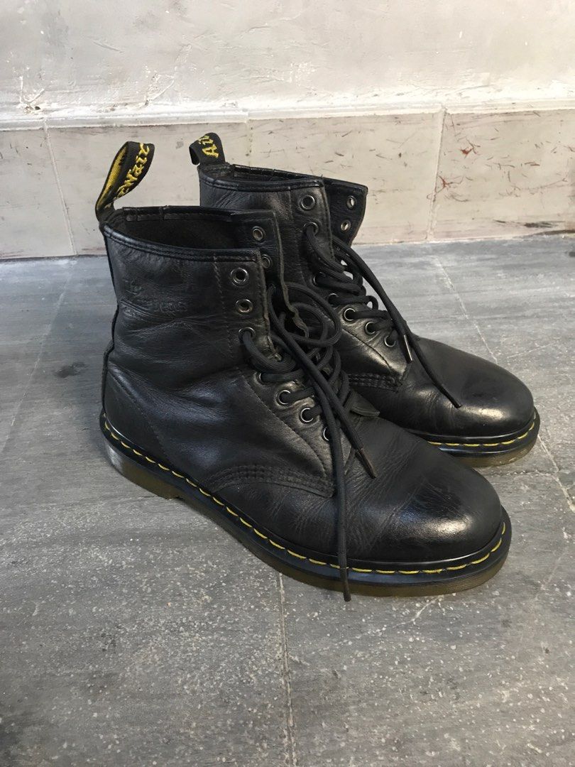 Dr. Martens Docmart 1460 Black Nappa Original Fesyen Pria Sepatu