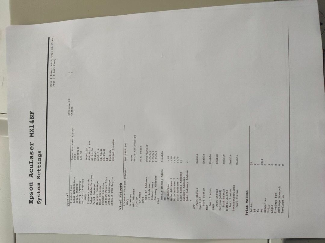 Epson MX14 Laser Printer for sale 50 each (AAR 2180), Computers