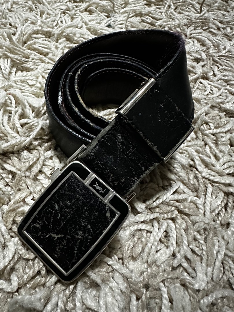 faulty yves saint laurent belt, Men's Fashion, Watches & Accessories ...