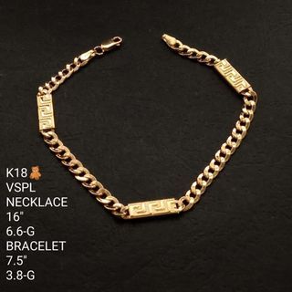 Fendi Curb Chain Necklace & Bracelet