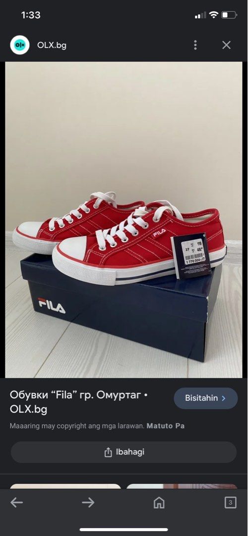 Fila Red Sneakers Unisex size 40 Men s Fashion Footwear Sneakers on Carousell