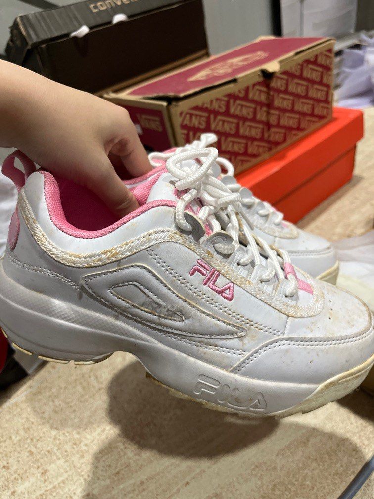 Kasut sales fila pink