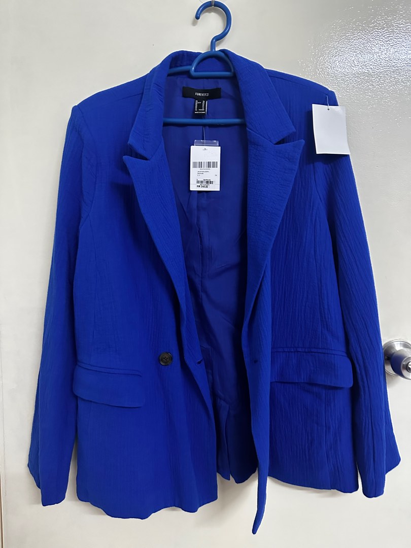 Royal blue blazer forever 21 online