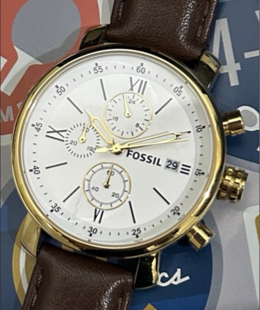 Fossil minimalist watch gold store