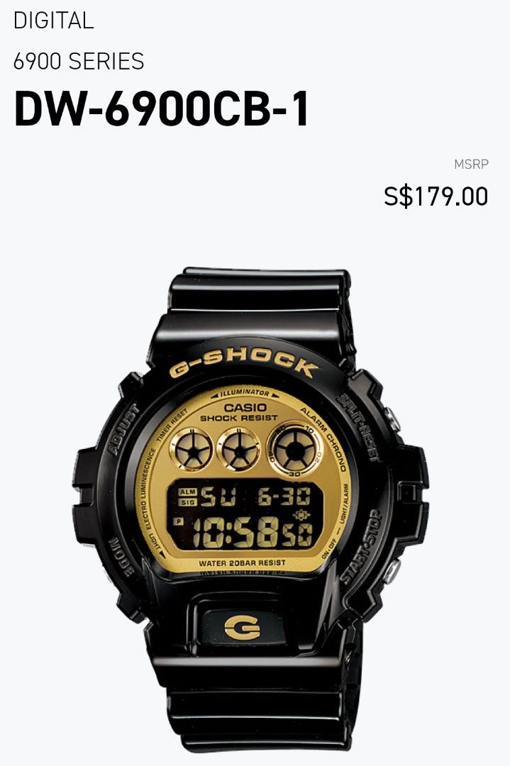 G shock dw6900cb price outlet
