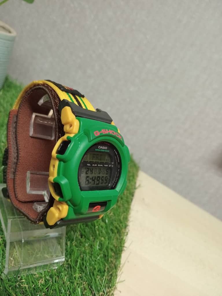 G Shock DW 003 Foxfire Limited Rasta Reggae, Men's Fashion