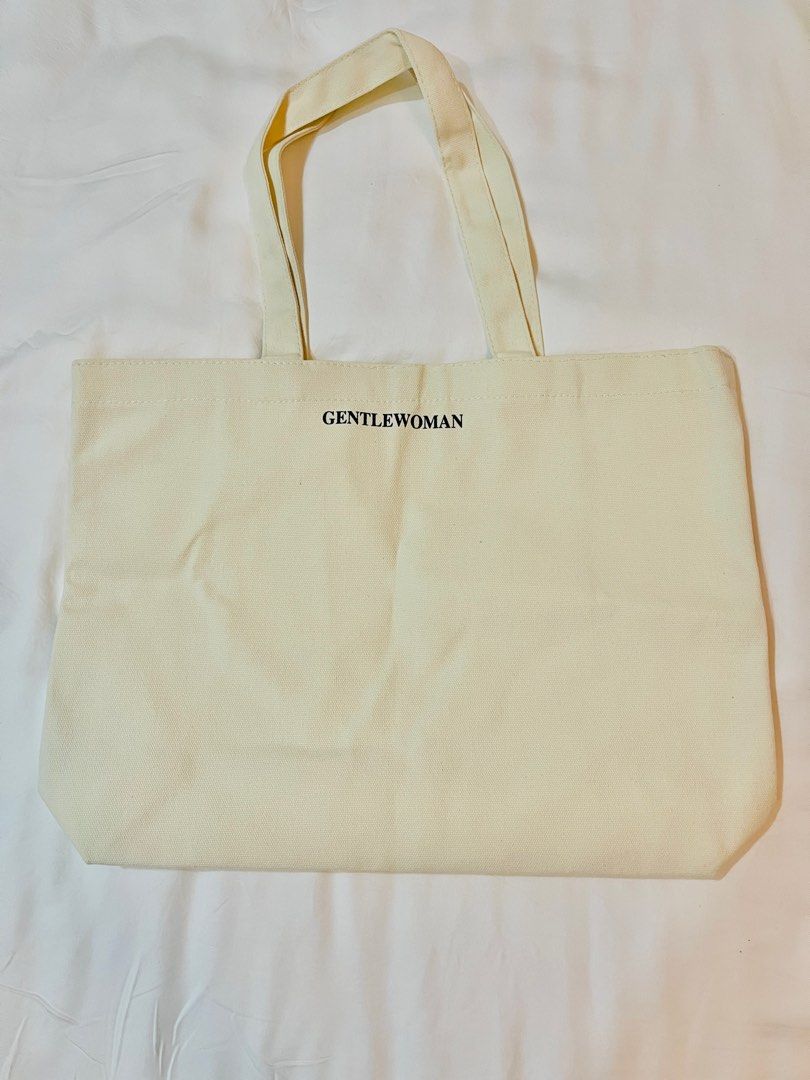 Gentlewoman Canvas Tote Bag, Women's Fashion, Bags & Wallets, Tote Bags ...