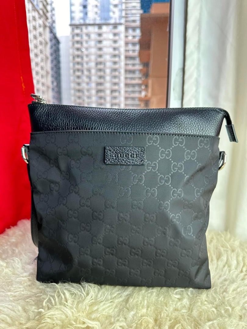 GG GUCCI Nylon Monogram Crossbody bag