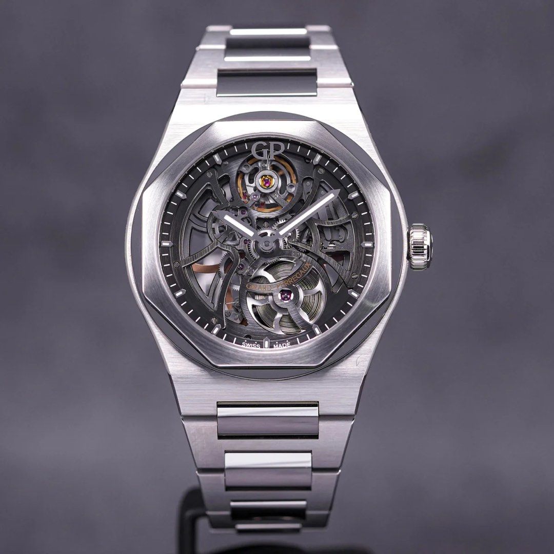 GIRARD PERREGAUX LAUREATO SKELETON STEEL Luxury Watches on Carousell