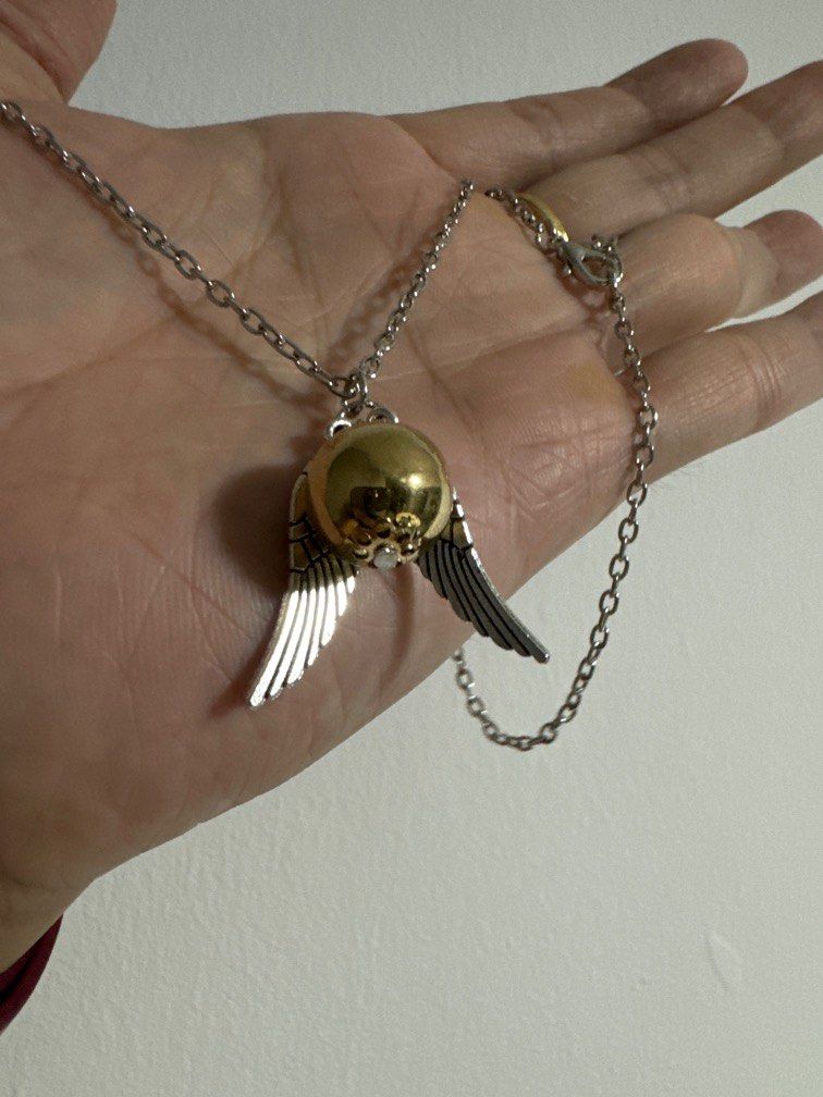 Golden deals snitch necklace