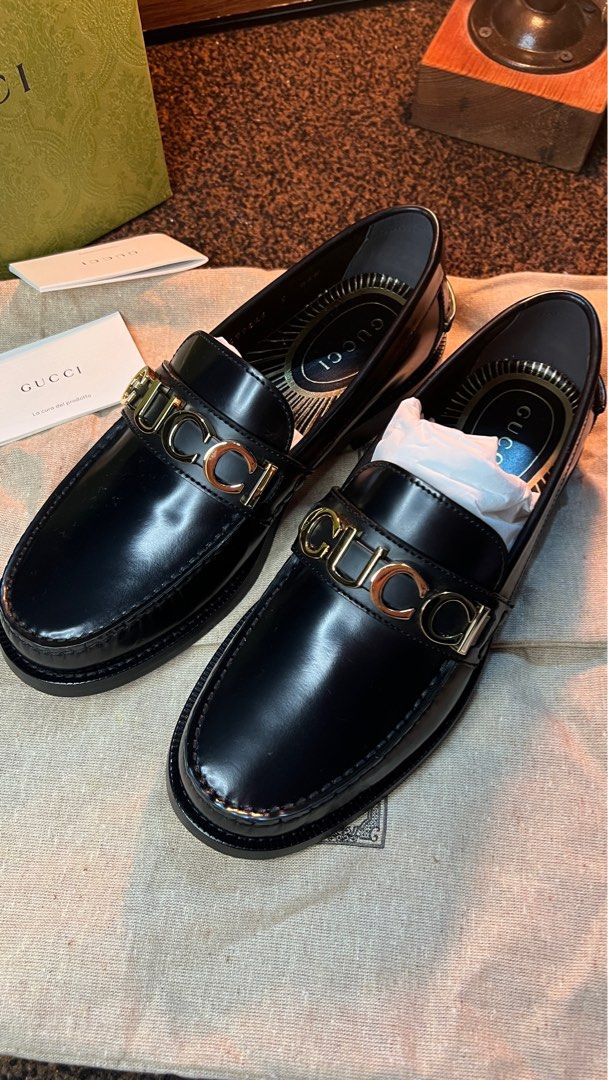 Gucci leather shoes men top