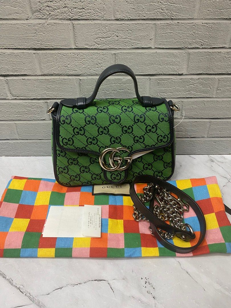 Gucci marmont with canvas strap 2025