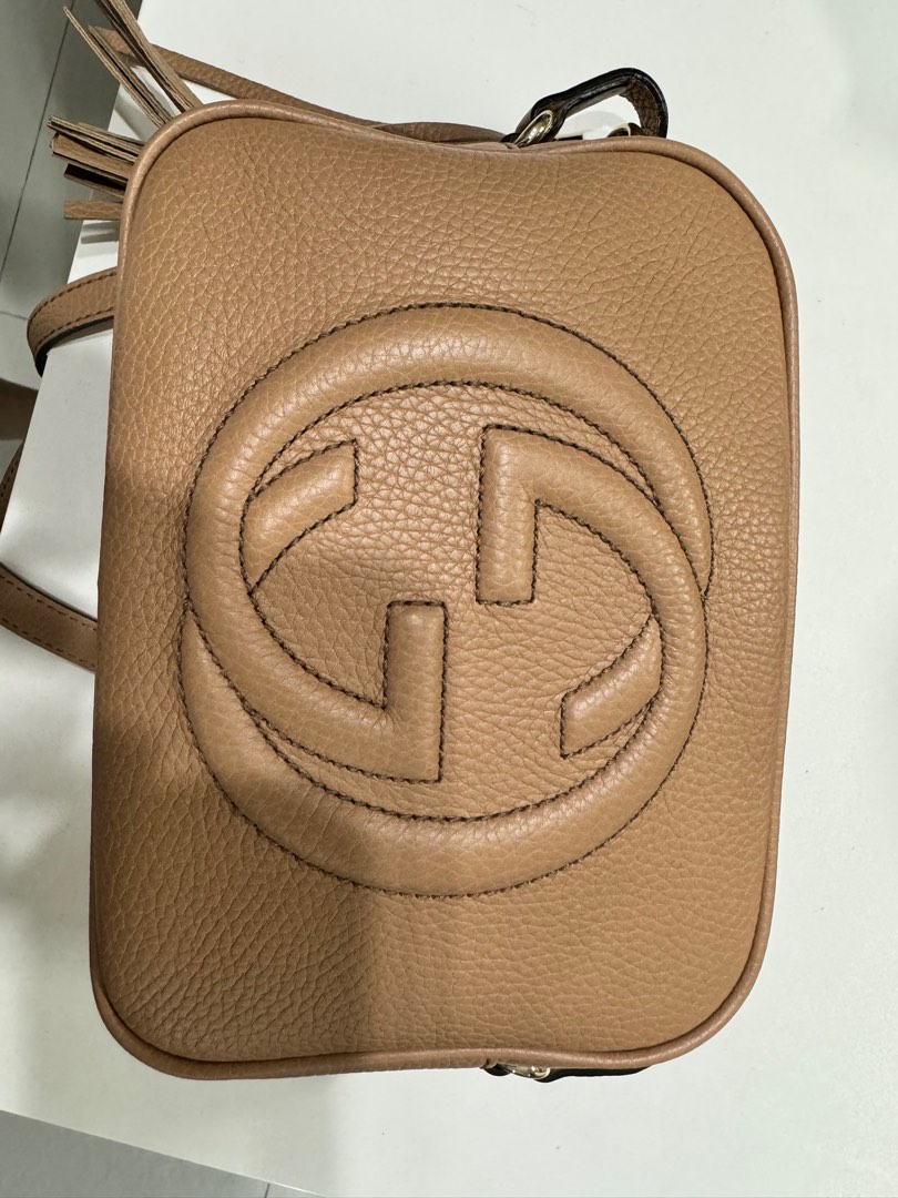 Gucci tan store disco bag