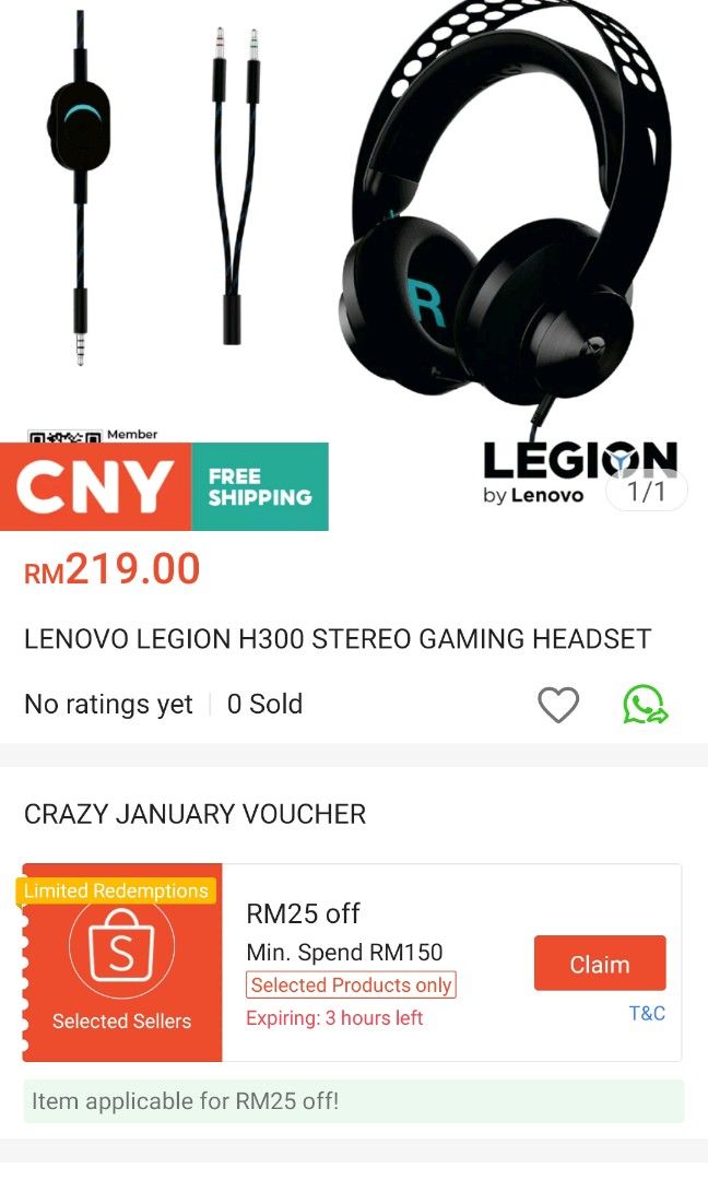 Lenovo h300 2025 stereo gaming headset
