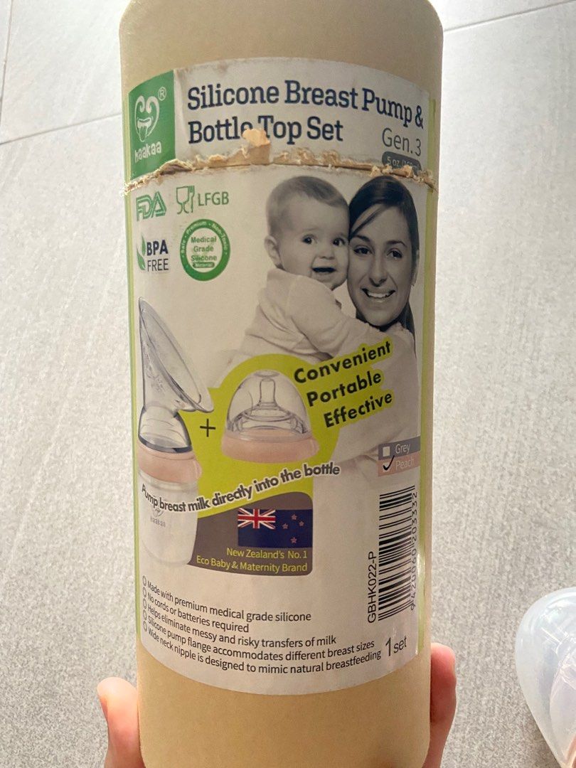 Haakaa breast pump and discount bottle set