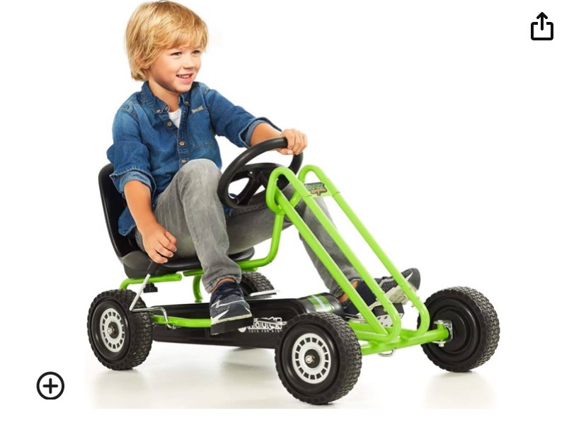 Hauck Lightning Go Kart Quality Race Green Car Toy Racing Pedal