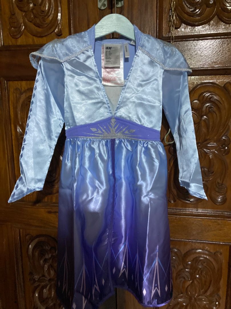 H&M disney dress (frozen) 4T, Babies & Kids, Babies & Kids Fashion on ...