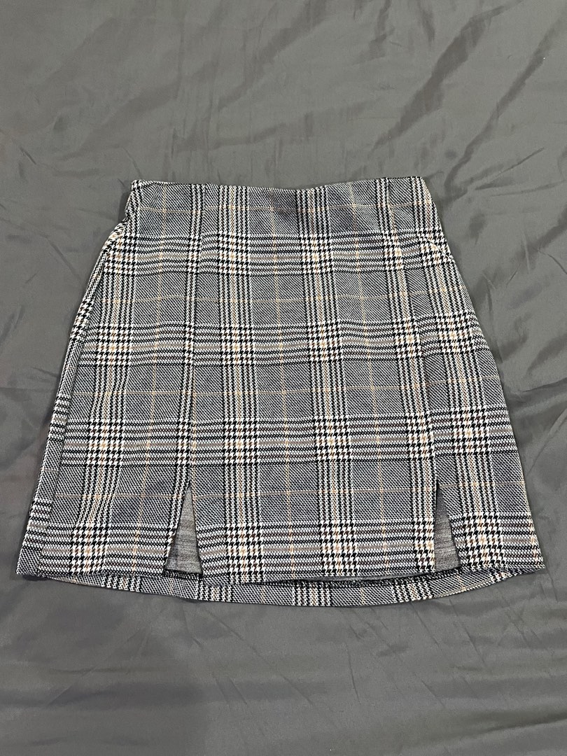 High waisted plaid skirt 5t sales