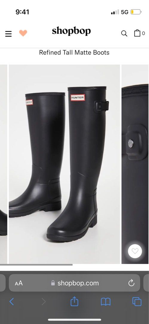 Matte hunter boots outlet