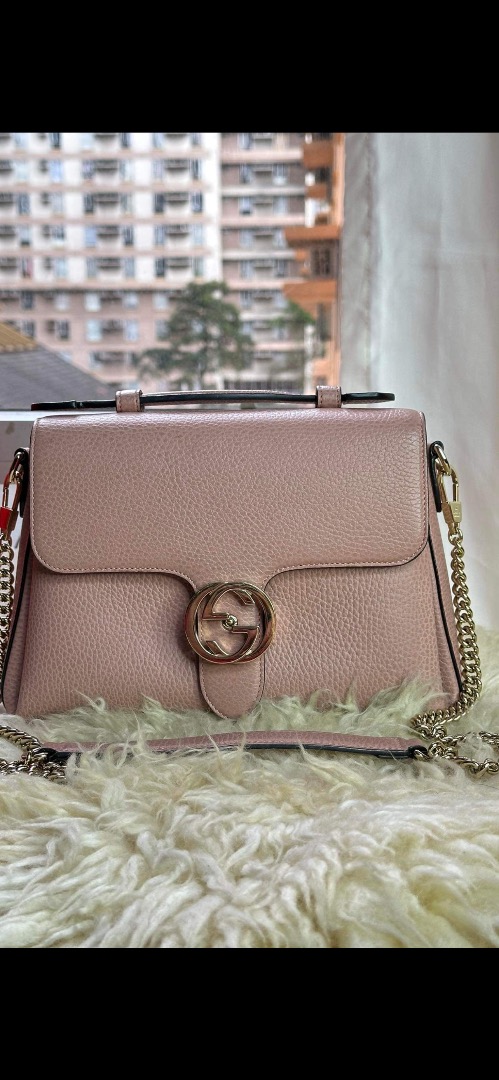 Gucci interlocking bag pink discount