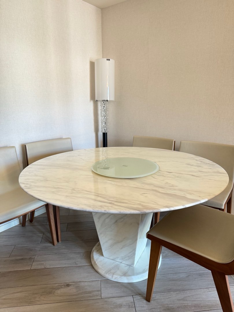 天然石 テーブル(LAVAMAR) （Italy made 原價十幾萬Mable stone round  