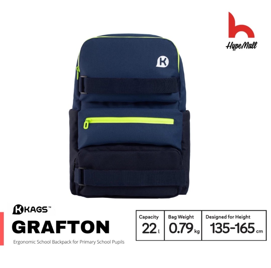 Kags Ergonomic School Bag for Primary School Student Men s