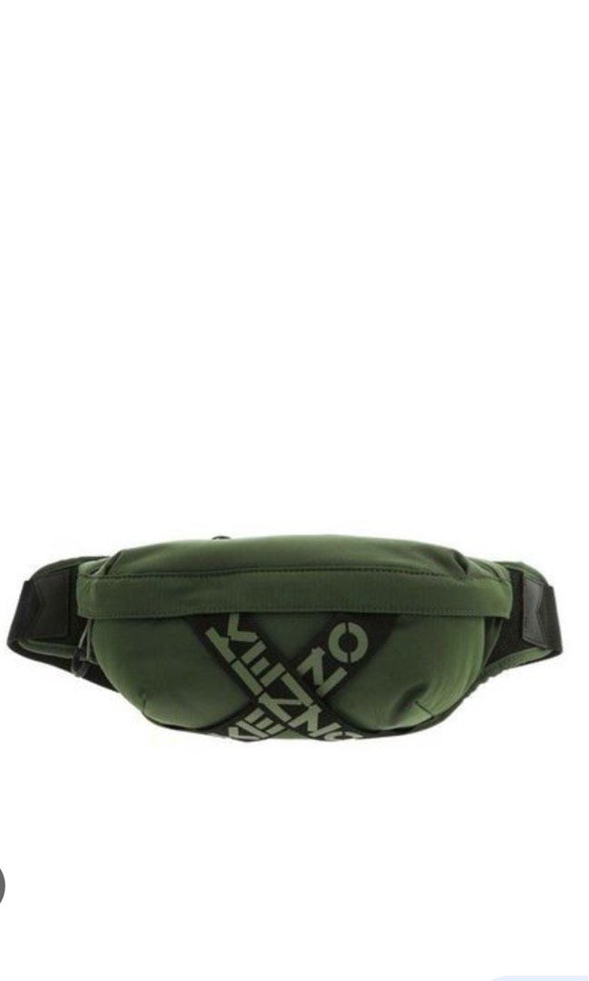 Kenzo Cross Logo Belt Bag (Green), Men's Fashion, Bags, Belt bags