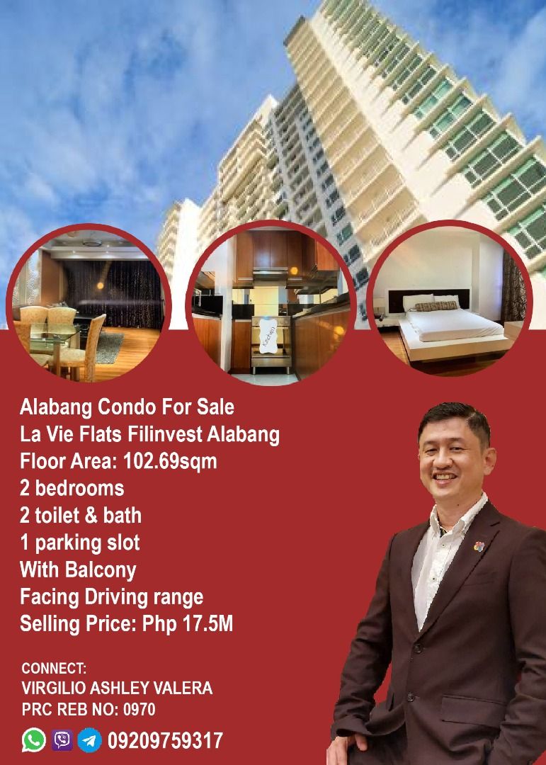 La Vie Flats Filinvest Alabang Condo For Sale, Property, For Sale