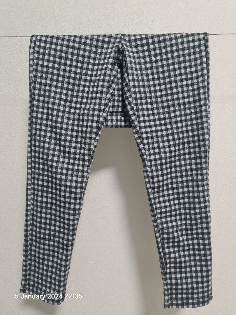 Girls top check leggings