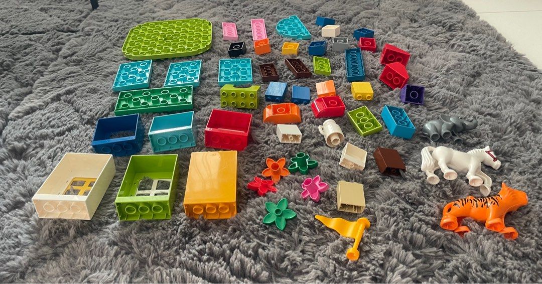 Lego Duplo Bricks with Animals and Special Pieces Hobbies Toys