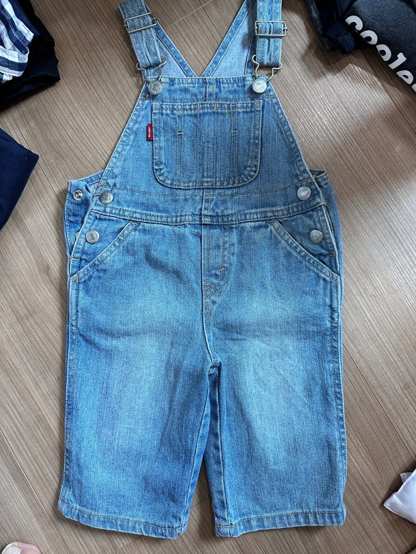 Childs denim dungarees top