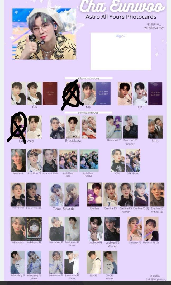 LF WTB cha eunwoo eun woo pc photocard astro, Toys & Collectibles