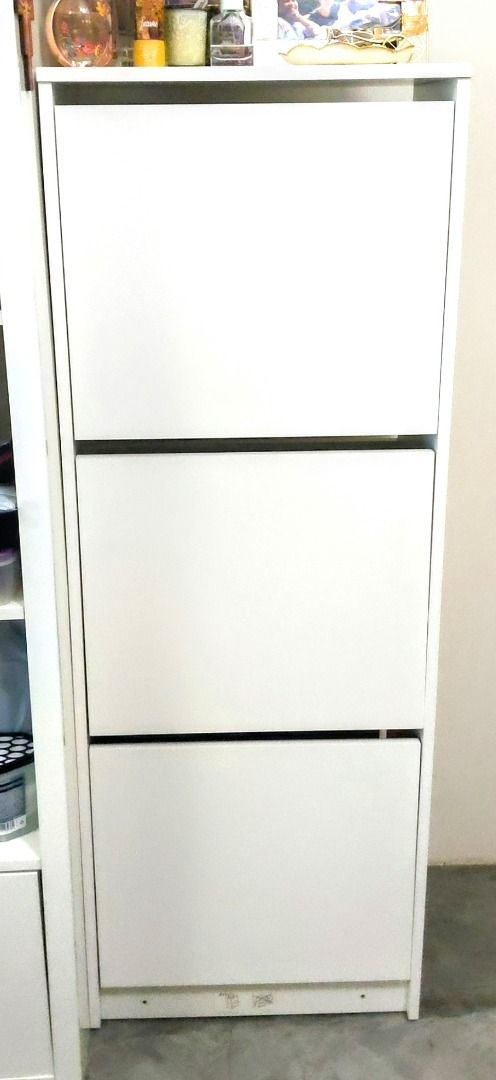BRUSALI zapatero 3, blanco, 61x30x130 cm - IKEA