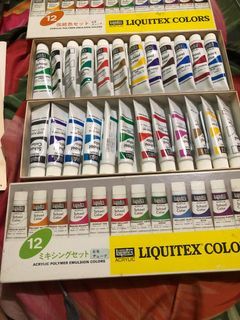 Liquitex colors acrylic polymer emulsion colors 2 boxes set