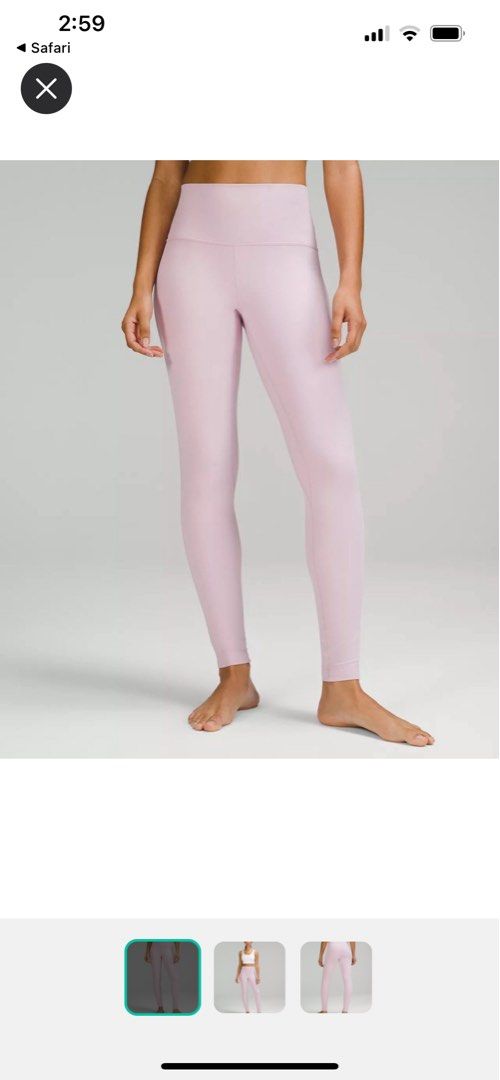 Lululemon align 25” tights Pink Peony, Women's Fashion, Activewear on  Carousell