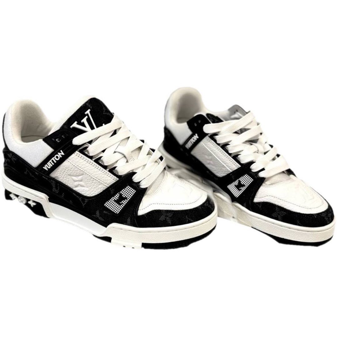 Mens black louis vuitton on sale trainers