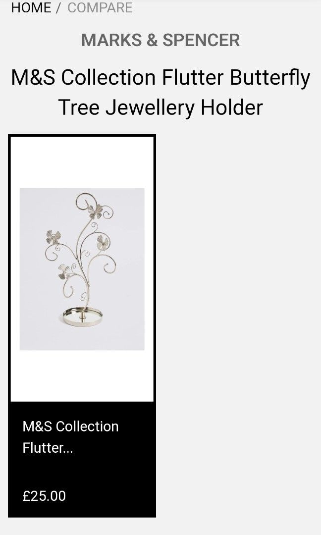 Marks and spencer jewellery stand on sale