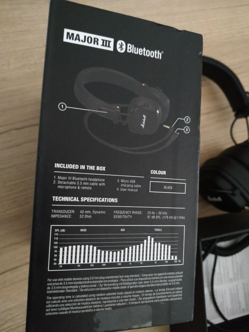 Marshall Major 3 Bluetooth Original, Audio, Headphones & Headsets on