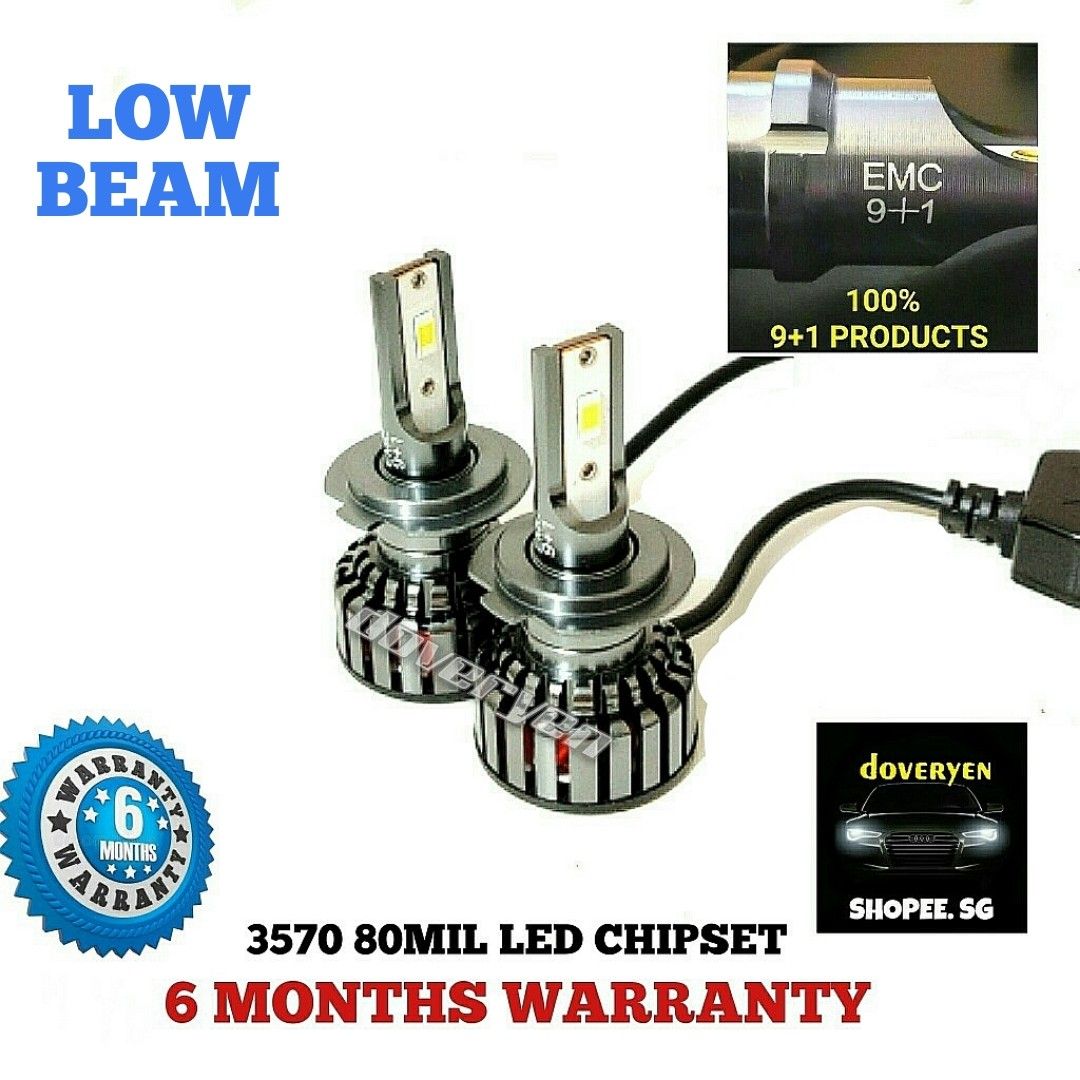H7 LED Kit for Mercedes S Class W220 Low Beam CANbus 55W Bulbs