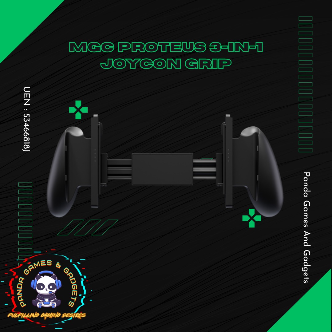 MGC Proteus 3-In-1 Joy-Con Grip for Nintendo Switch Black NDO-ACC-805-BK -  Best Buy