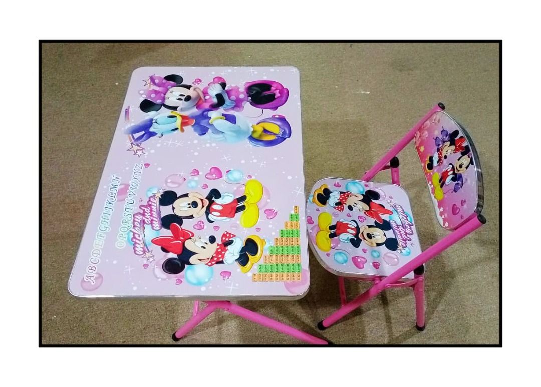 Minnie mouse folding table and chair set online