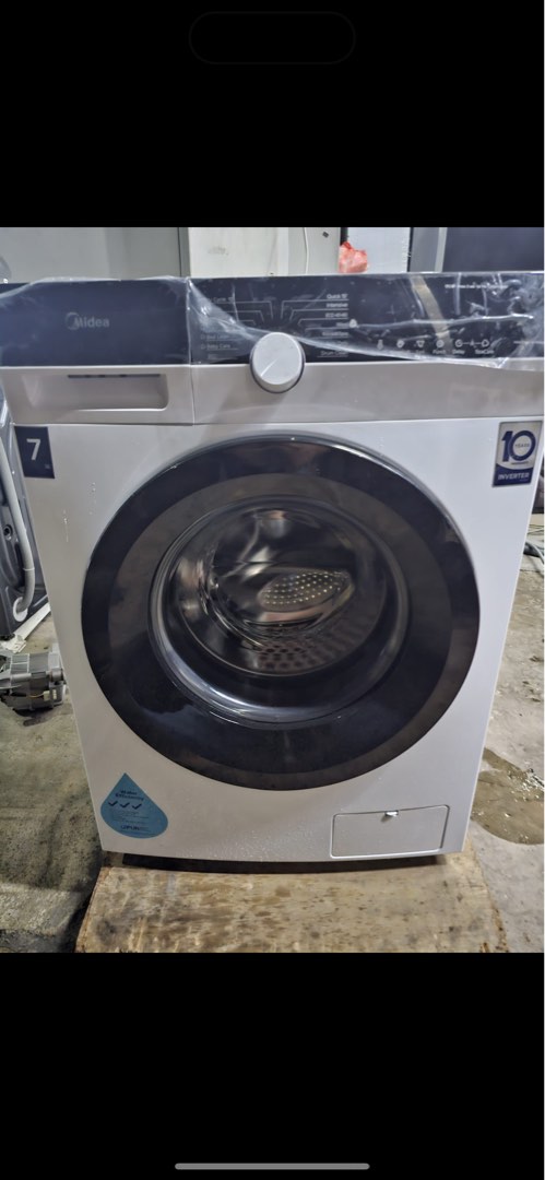 Midea 7kg front load Model: MFK768W, TV & Home Appliances, Washing ...