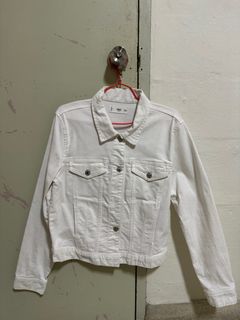 White denim store jacket sale