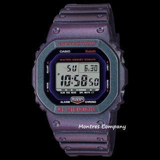 Montres Company 香港註冊公司 (32年老店) 卡西歐 CASIO G-SHOCK DWB5600 DWB5600AH DW-B5600 DW-B5600AH DW-B5600AH-6 DW-B5600AH-6DR 200米防水 防震 可透過手機操作 紫綠色 有現貨64204044804738110