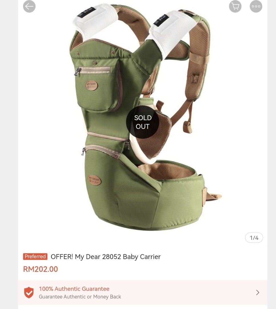 My Dear Hip Seat Baby Carrier Babies Kids Going Out Carriers Slings on Carousell