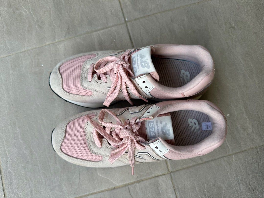New Balance 574 Pink Women Women s Fashion Footwear Sneakers on