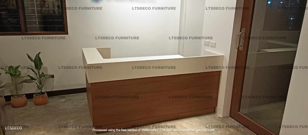 NEW COUNTER TABLE L SHAPE WITH OPEN CABINET OFFICE PARTITION CUSTOMIZED ...