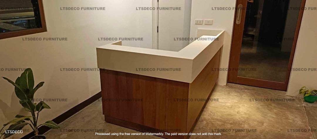NEW COUNTER TABLE L SHAPE WITH OPEN CABINET OFFICE PARTITION CUSTOMIZED ...