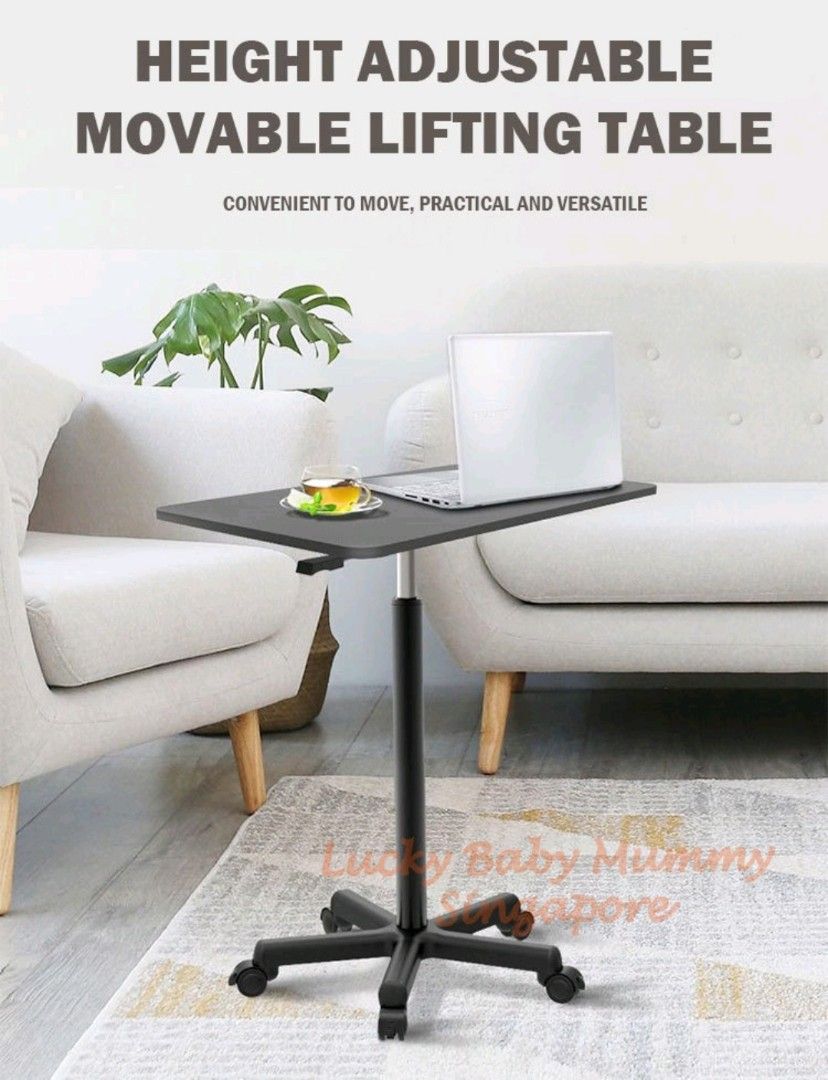 New! Movable & Adjustable Computer Table, Furniture & Home Living ...