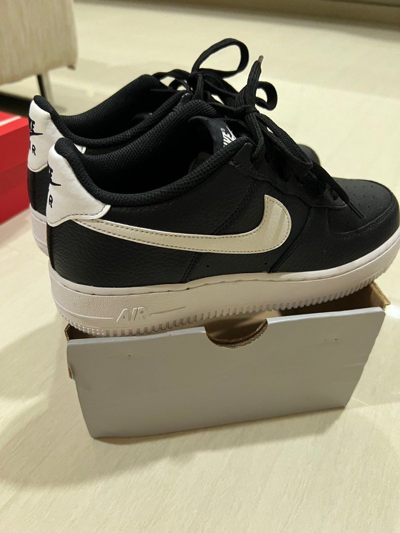 Nike air force sales 1 gs black